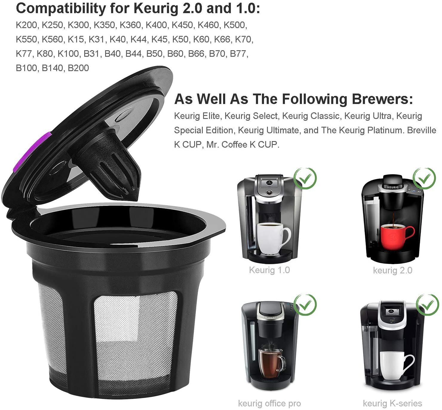 How To Use My K Cup With Keurig Elite Reusable K Cups – Black